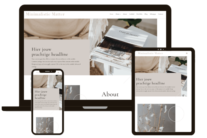 Minimalistic-matter-website-template-dream-brand