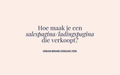 #118 Hoe maak je een salespagina/landingspagina die verkoopt?